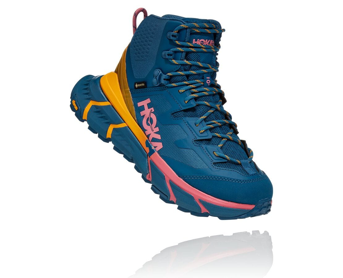 Hoka One One Tennine Hike Gore-Tex Damen Stabilität Laufschuhe Blau | (DE-2954PKACH)